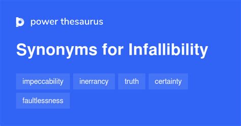 synonyms of infallibility